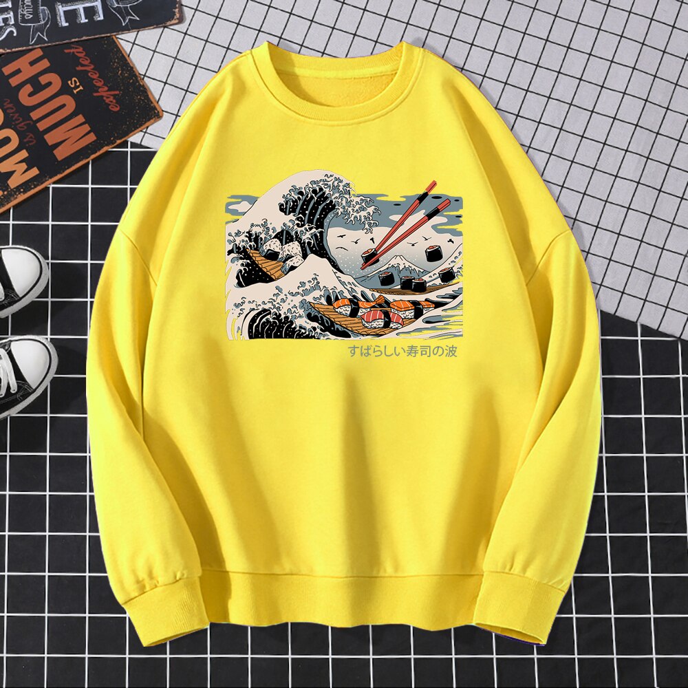 Męska bluza bez kaptura z nadrukowanym obrazkiem