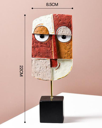 Figurka dekoracyjna kolorowa ozdoba abstrakcyjna