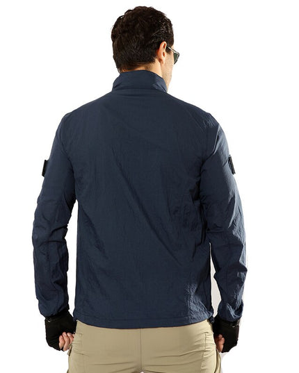 Męska kurtka przejściowa przeciwdeszczowa wiatrówka