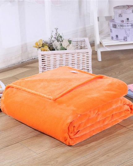 Koc dekoracyjny solidny w jednolitych kolorach