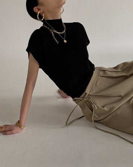 Damski T-shirt z golfem