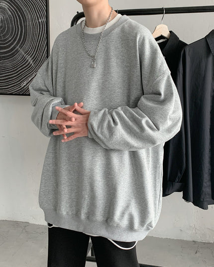 Męska bluza oversize bez kaptura