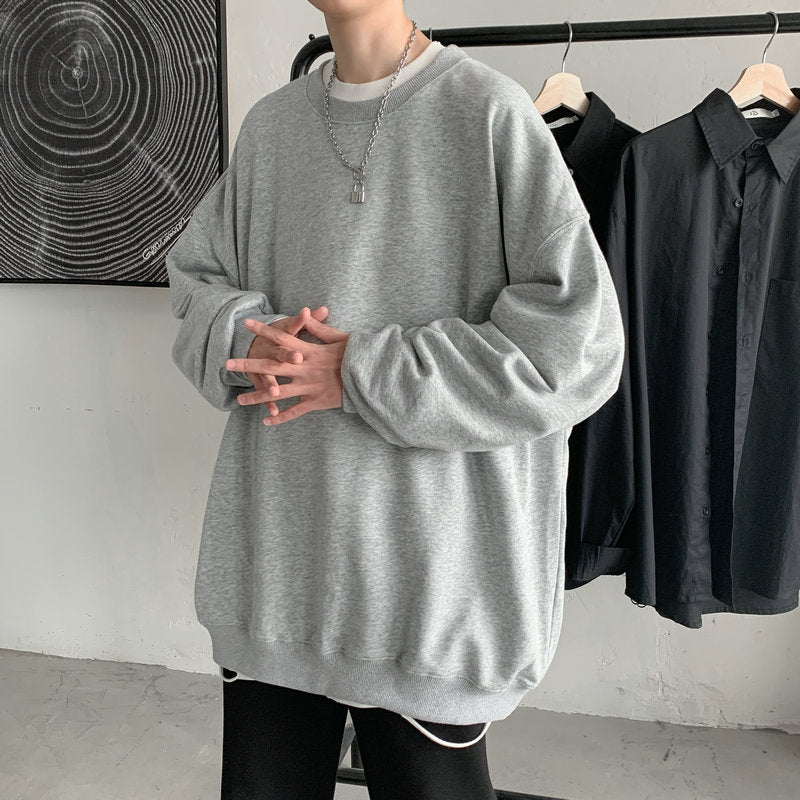 Męska bluza oversize bez kaptura