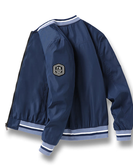 Męska kurtka przejściowa bomberka o luźnym kroju