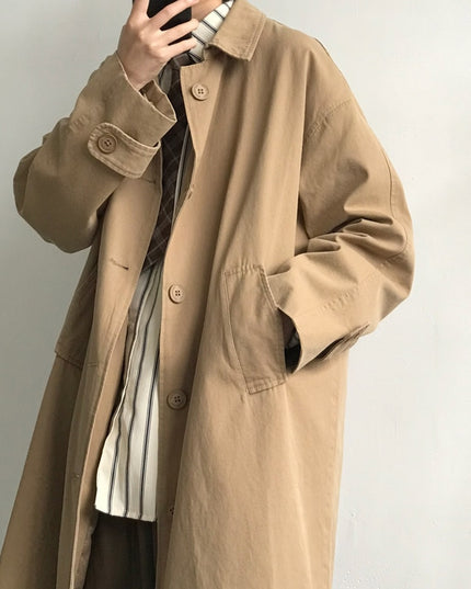 Męski płaszcz oversize do kolan