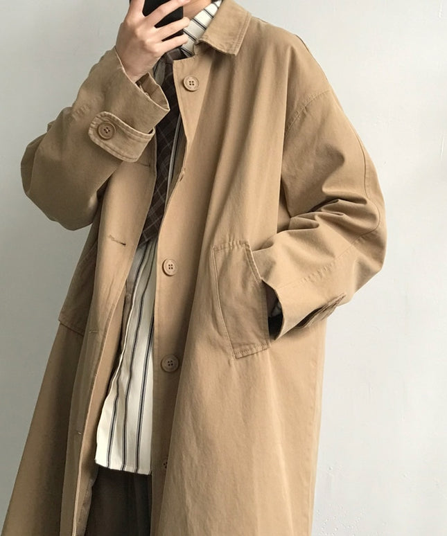 Męski płaszcz oversize do kolan