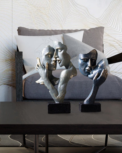 Figurka dekoracyjna motyw twarzy