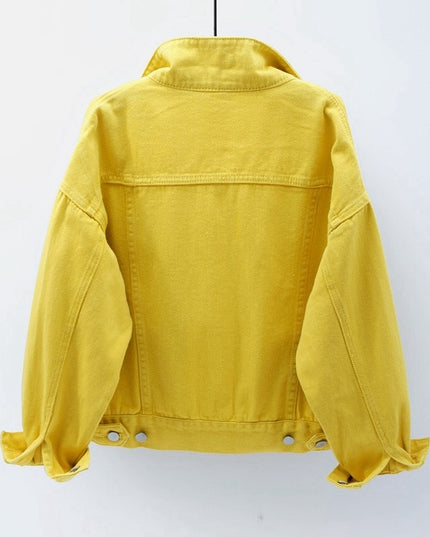 Damska kurtka jeansowa klasyczna o prostym kroju