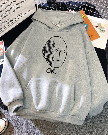 Męska bluza z kapturem i nadrukiem