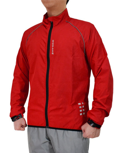 Męska kurtka przejściowa przeciwdeszczowa z odblaskowymi wstawkami