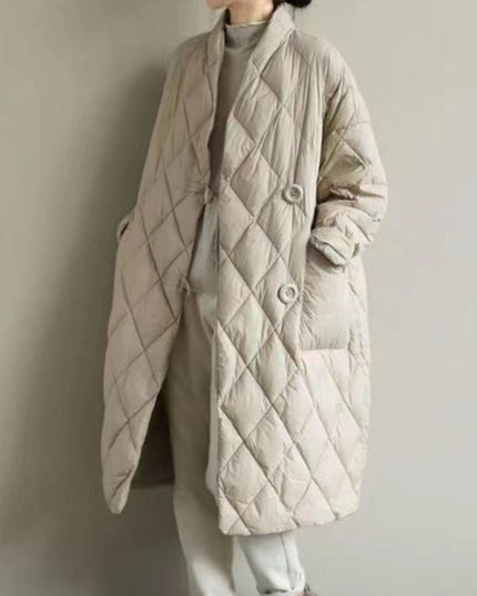 Damska kurtka zimowa pikowana oversize