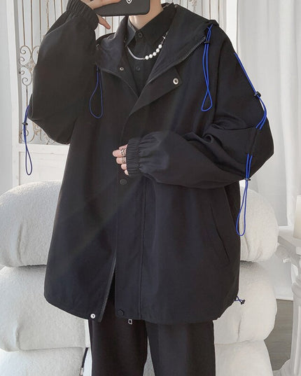 Męska kurtka przejściowa oversize z kapturem