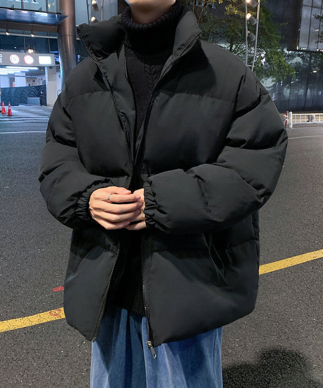 Męska kurtka zimowa ocieplana pikowana o luźnym kroju