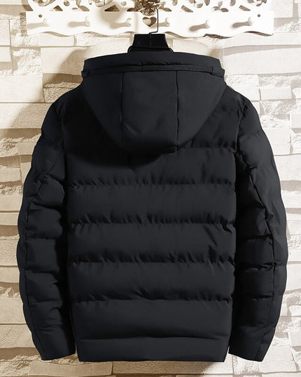 Męska kurtka zimowa ocieplana z kapturem