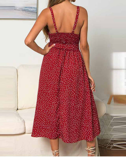 Sukienka midi wiązana w talii