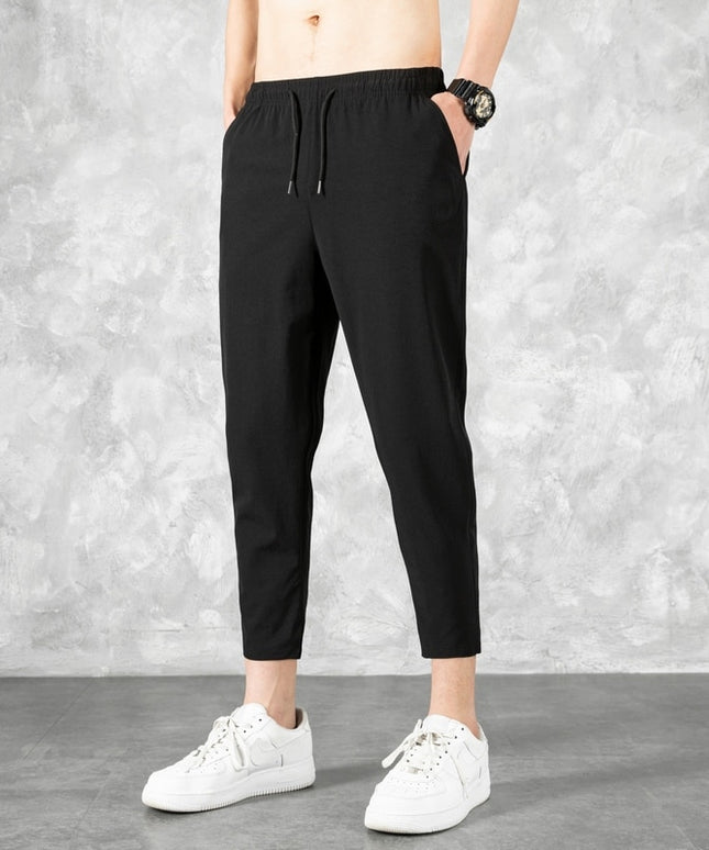 Męskie spodnie dresowe ze zwężanymi nogawkami