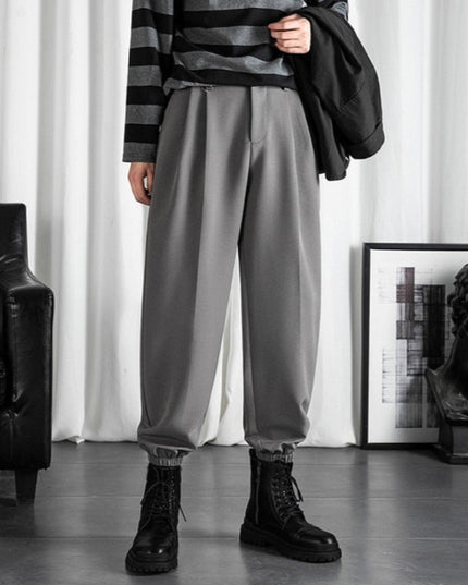 Męskie eleganckie spodnie o kroju alladynek