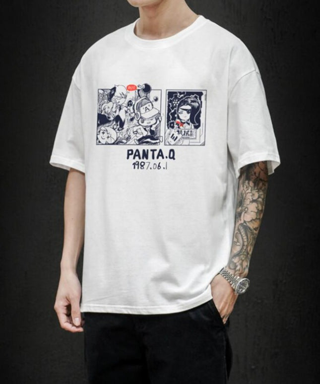 Męski T-shirt z komiksowym motywem