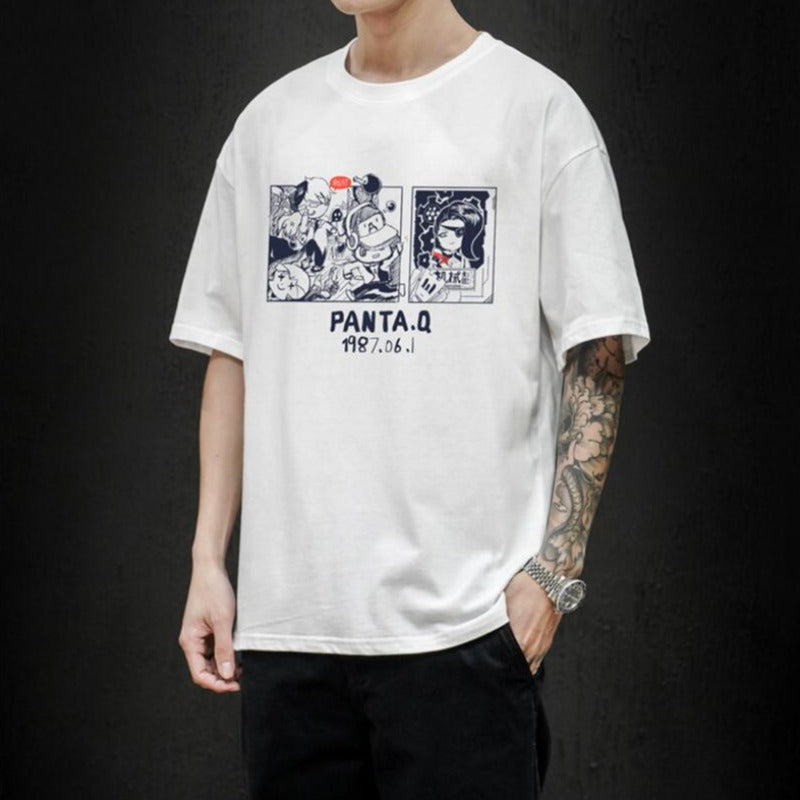 Męski T-shirt z komiksowym motywem