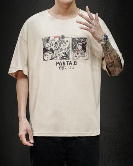 Męski T-shirt z komiksowym motywem