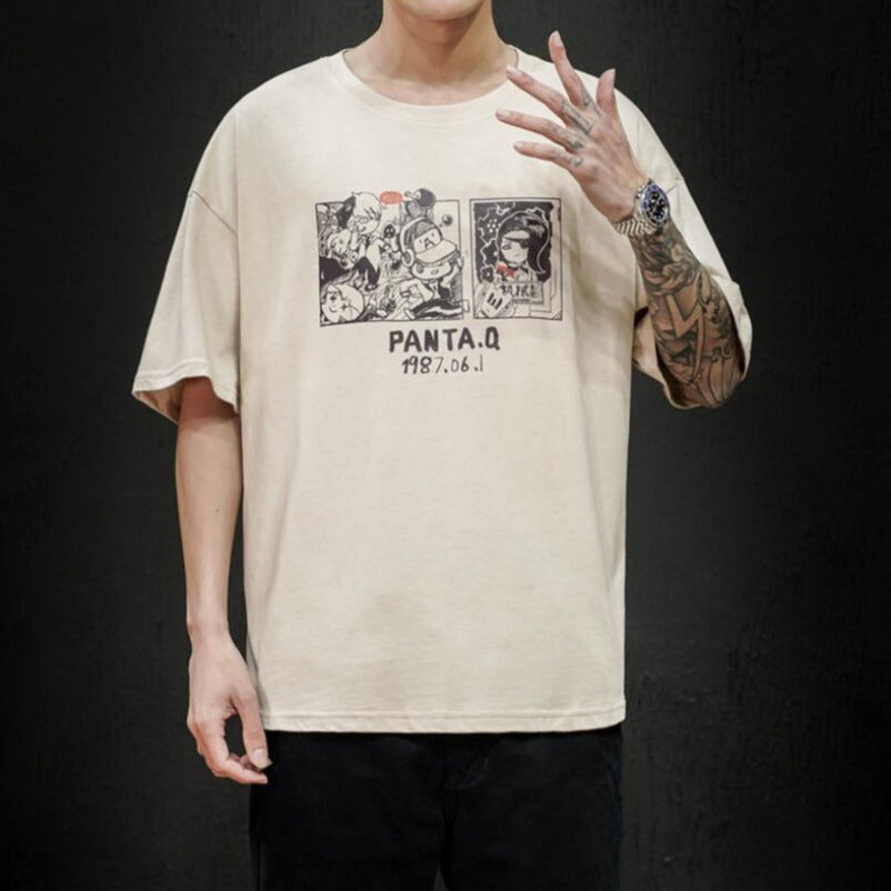 Męski T-shirt z komiksowym motywem