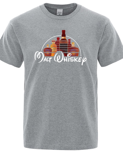 Męski T-shirt z napisem "MALT WHISKEY"