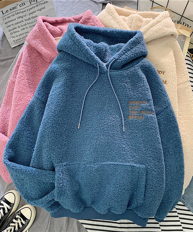 Damska bluza polarowa z kapturem