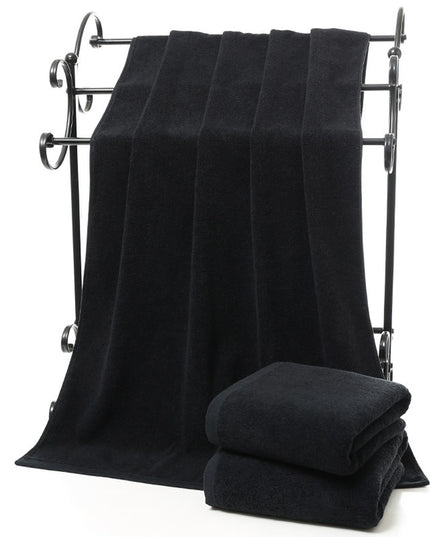 Ręcznik saunowy bawełniany czarny