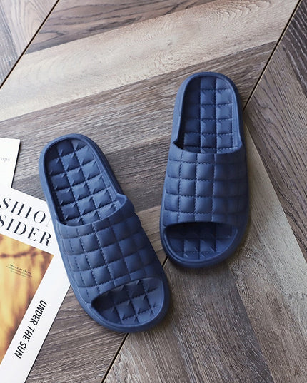 Damskie klapki gofrowane w jednolitych kolorach