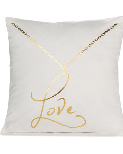 Poszewka na poduszkę elegancka w złotych kolorach