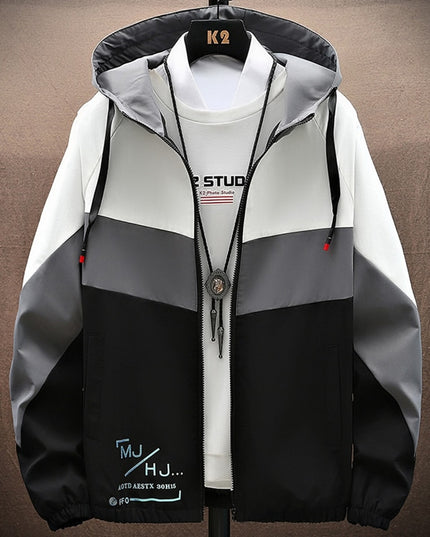 Męska kurtka zimowa oversize z kapturem