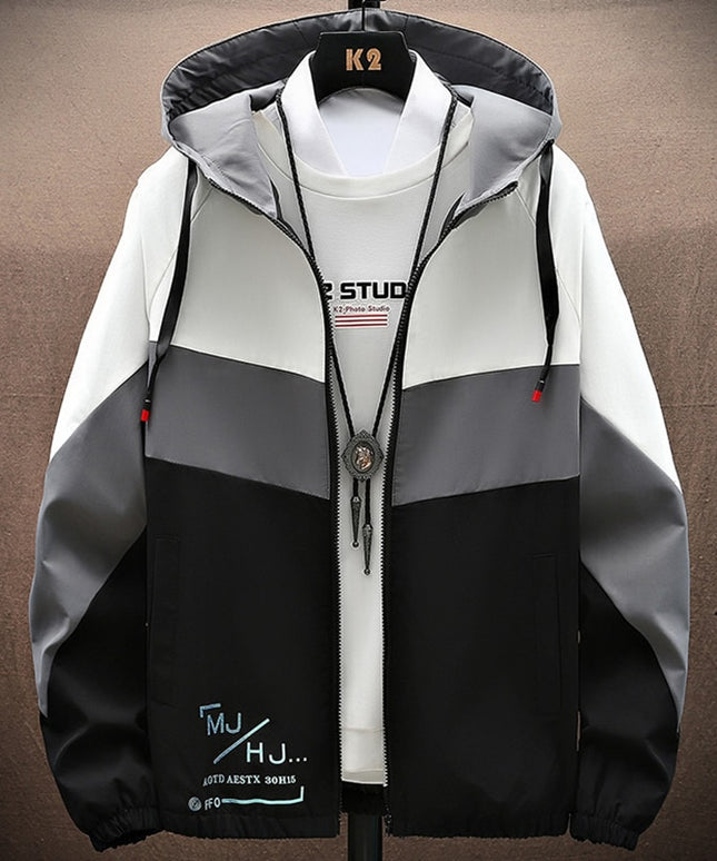 Męska kurtka zimowa oversize z kapturem