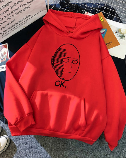 Męska bluza z kapturem i nadrukiem