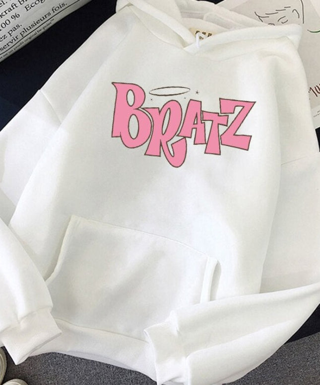 Damska bluza z kapturem z logo BRATZ