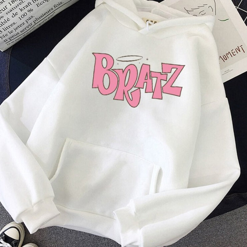 Damska bluza z kapturem z logo BRATZ