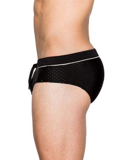 Męskie slipy kąpielowe z wiązaniem