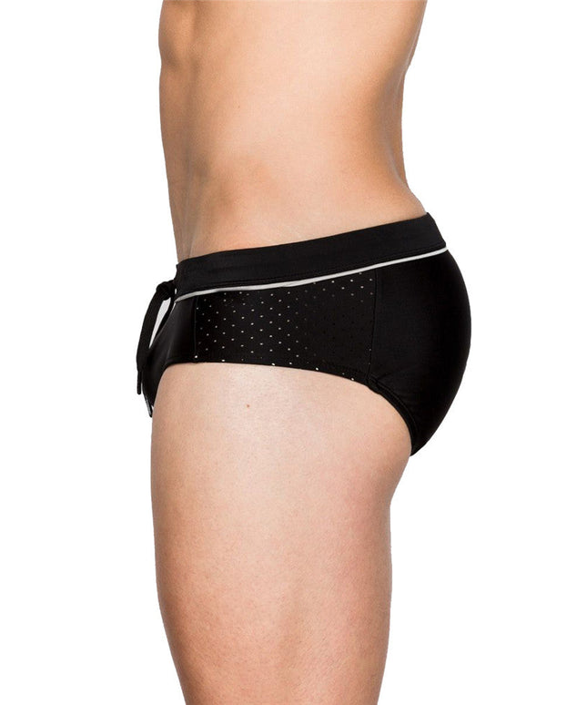 Męskie slipy kąpielowe z wiązaniem