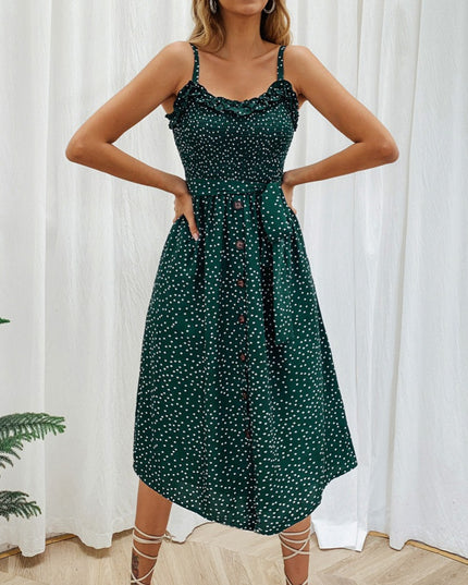 Sukienka midi wiązana w talii