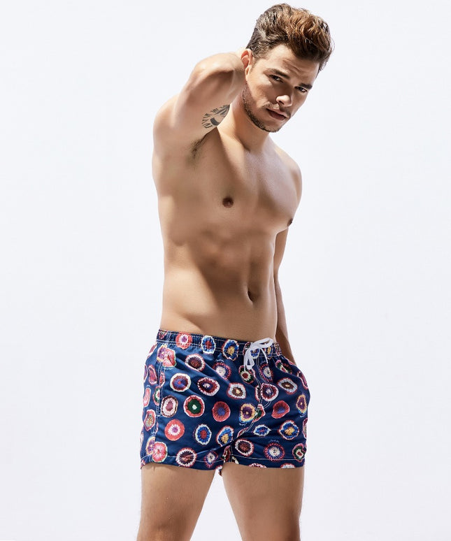Męskie szorty kąpielowe w okrągłe wzory