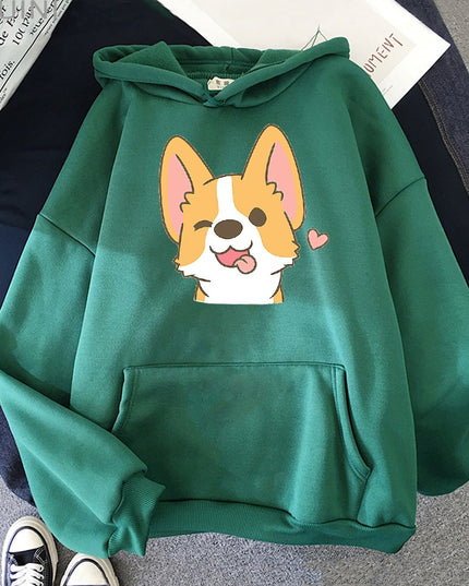 Damska bluza z pieskiem corgi