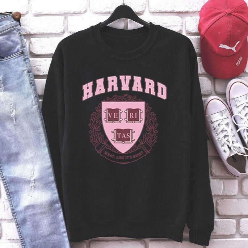 Damska bluza bez kaptura z napisem HARVARD