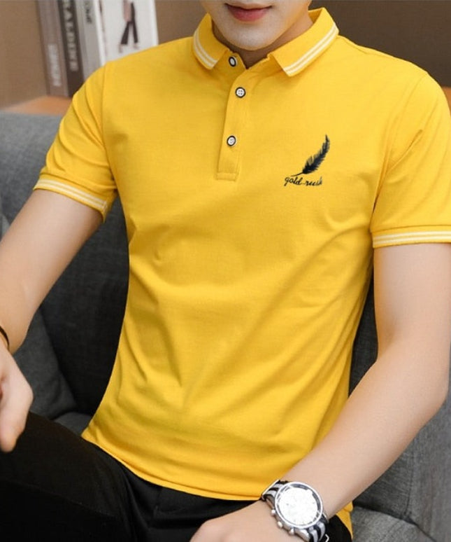 Męska koszulka polo z nadrukiem