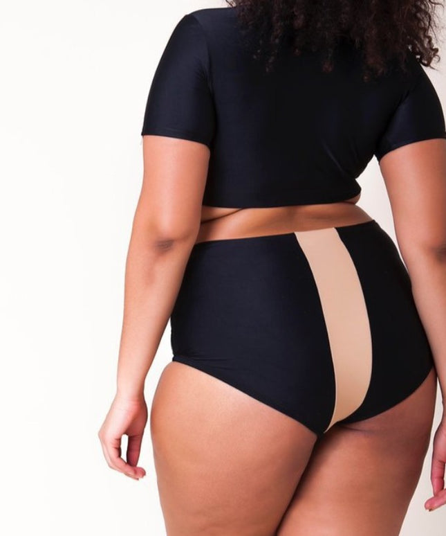 Dwuczęściowy strój kąpielowy plus size tankini