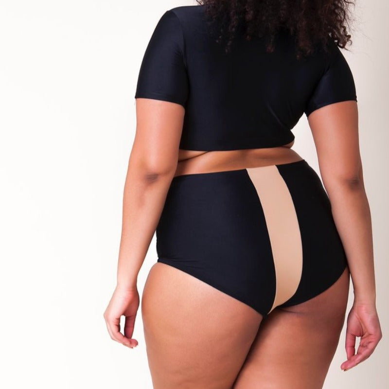 Dwuczęściowy strój kąpielowy plus size tankini