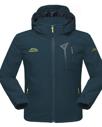 Męska kurtka przejściowa z kapturem wodoodporna