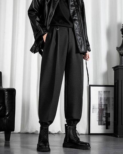 Męskie eleganckie spodnie o kroju alladynek