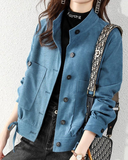 Damska kurtka przejściowa zapinana na guziki