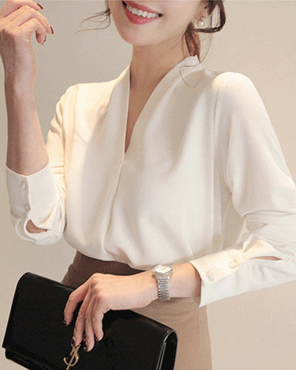 Damska koszula bez kołnierzyka