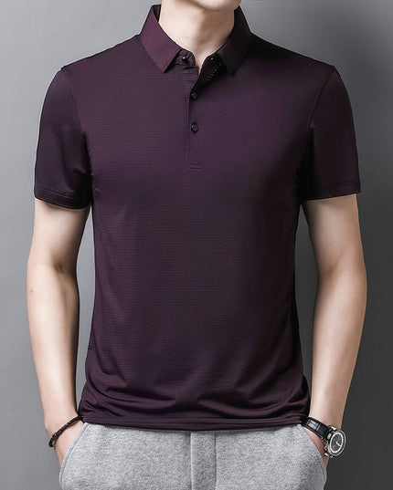 Męska koszulka polo z prążkowanej tkaniny