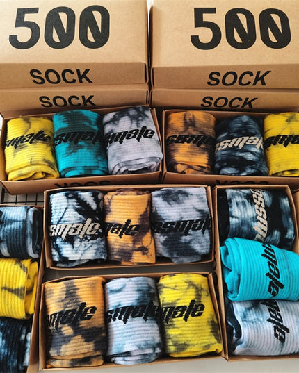 Skarpetki męskie długie 3 pary w pudełku zestaw prezentowy